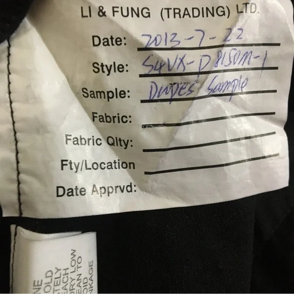 Eileen Fisher NWOT Straight Pants “Sample” Black Lightweight size Small (6-8) - Picture 7 of 10